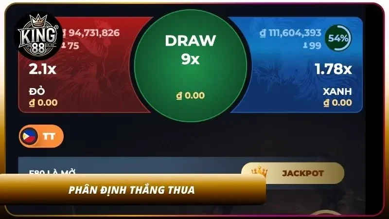 Phân định thắng thua của chiến kê trong trận đấu