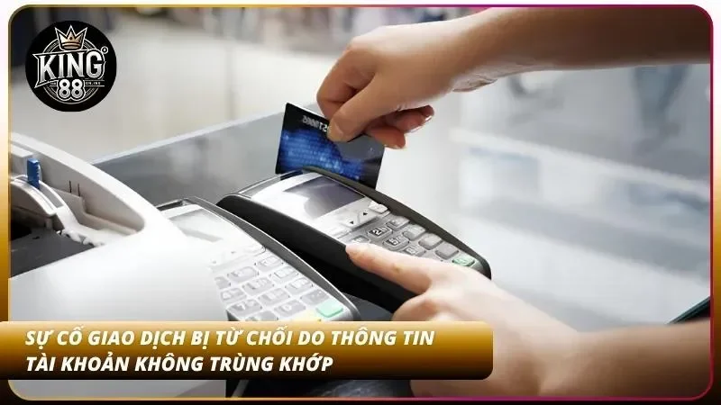 Người chơi cần đảm bảo đúng thông tin rút để tránh gặp sự cố sai thông tin